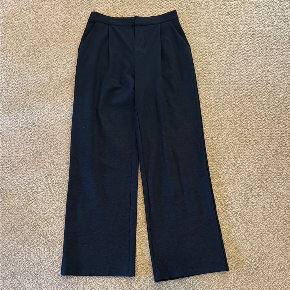 Vuori Black Wide Leg Pants High Waisted
